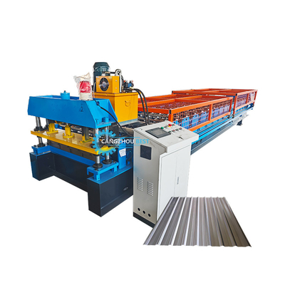 Automatyczna maszyna PPGI GI Cut-Off Steel Profile Roofing Sheet Roll Forming Machine