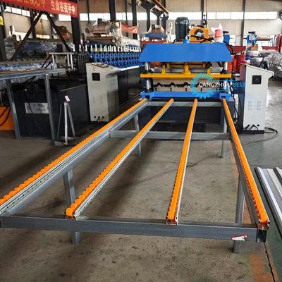 Automatyczna maszyna PPGI GI Cut-Off Steel Profile Roofing Sheet Roll Forming Machine