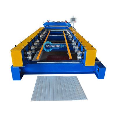 Automatyczna zmiana wielkości ściannej panelu stalowego Profil Roll Forming Machine dla PPGI GI