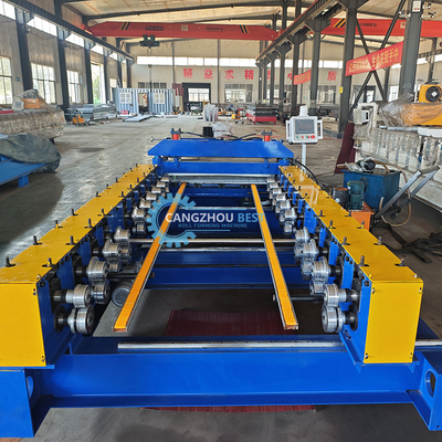 Automatyczna zmiana wielkości ściannej panelu stalowego Profil Roll Forming Machine dla PPGI GI