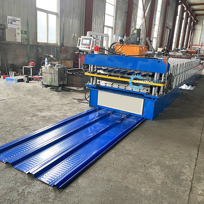 PLC Control Auto Cutting Hydraulic Roof Sheet Rolling Machine
