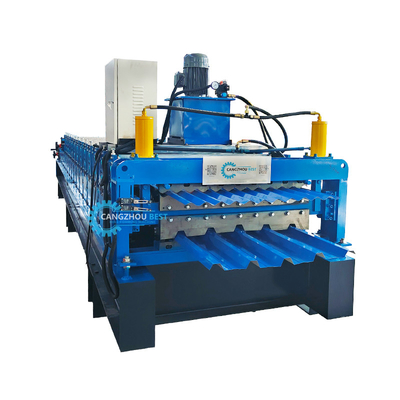 0.14 MM do 0,3 MM Podwójny warstwy stalowe Profil dachowy Sheet Roll Forming Machine