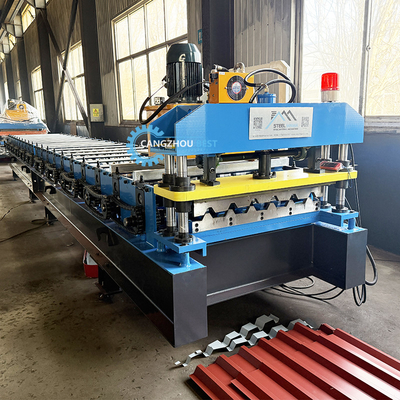 0.3-0.8mm Ibr Metal Roof Roll Forming Machine sterowana przez PLC