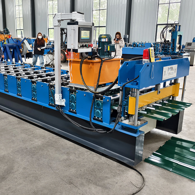 Wytrzymały 45# Stalowe walcowniki Metalowy dach Formowanie maszyny z 3Kw mocy hydraulicznej stacji i 5.5Kw mocy głównego silnika