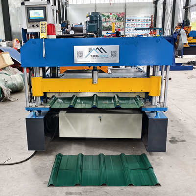 Wytrzymały 45# Stalowe walcowniki Metalowy dach Formowanie maszyny z 3Kw mocy hydraulicznej stacji i 5.5Kw mocy głównego silnika
