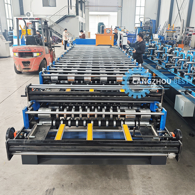 0.6mm Roof Sheet Roll Forming Machine przez Delta PLC dla dużych projektów