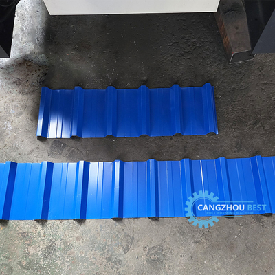 Automatyczne cięcie hydrauliczne Typ Stalowe kolorowe IBR Dachblech Roll Forming Machine