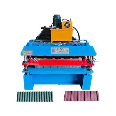 PPGI surowiec podwójne warstwy Roll Forming Machine z 3Kw głównego silnika mocy Delta Inverter