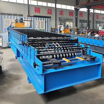 PPGI surowiec podwójne warstwy Roll Forming Machine z 3Kw głównego silnika mocy Delta Inverter