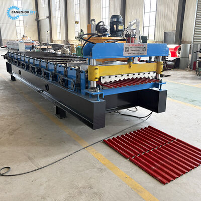 Manufacture Galvanized Steel Corruagted Roofing Sheet Roll Forming Machine 
