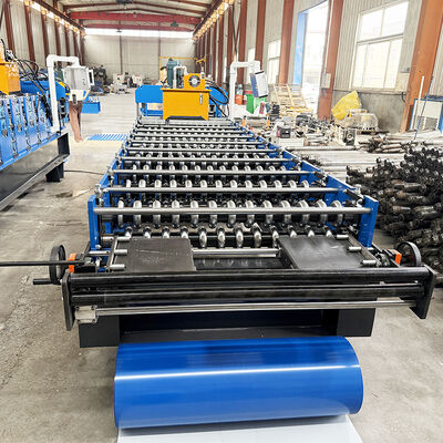 PLC sterowana hydrauliczna maszyna do tworzenia rolek do tworzenia płyt dachowych falistej o prędkości 8-12 m/min