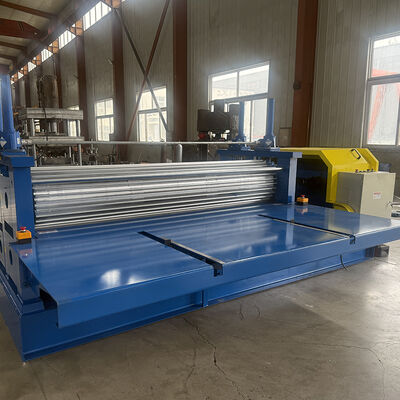 0.12-0.3mm Cienkie Materiał bębnowy walcowany dachowy arkusz Roll Forming Machine z systemem sterowania PLC i 45 # rolki stalowe