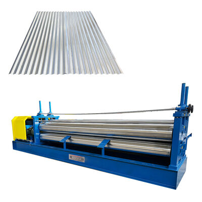 Galwanizowana stal Cienkie materiały 0,12 mm beczki walcowane dachowe arkusze Roll Forming Machine
