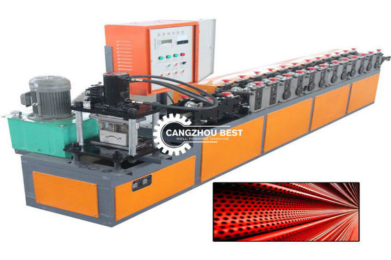 Hydrauliczne cięcie  PLC System 0,6 mm Maszyna do formowania drzwi żaluzjowych