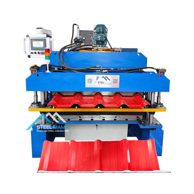 PLC sterowana podwójnie profilowa maszyna do formowania płytek dachowych do produkcji